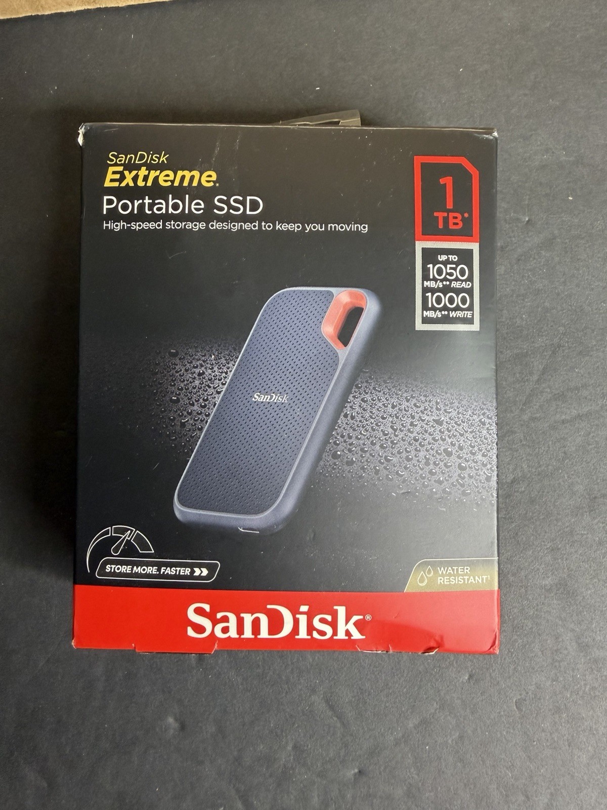 SanDisk 1TB Extreme Portable External SSD SDSSDE60-1T00 Never Used No Cable SanDisk 1TB Extreme Portable External SSD SDSSDE60-1T00 Never Used No Cable