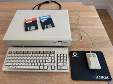 Commodore Amiga 1000, Keyboard, Tank Mouse, RAM Expansion, Tested, Working picture