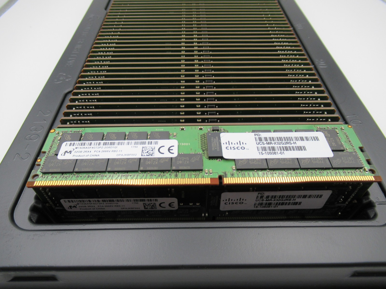 Lot of 50 Cisco UCS-MR-X32G2RS-H Micron MTA36ASF4G72PZ-2G6D1QI 32GB PC4-2666V
