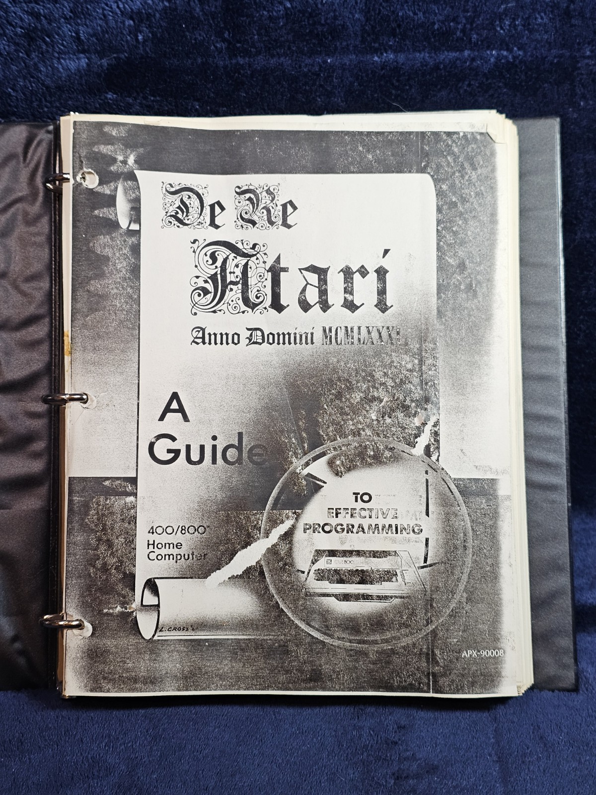 De Re Atari A Guide to Effective Programming APX90008 400/800/XL/XE VINTAGE