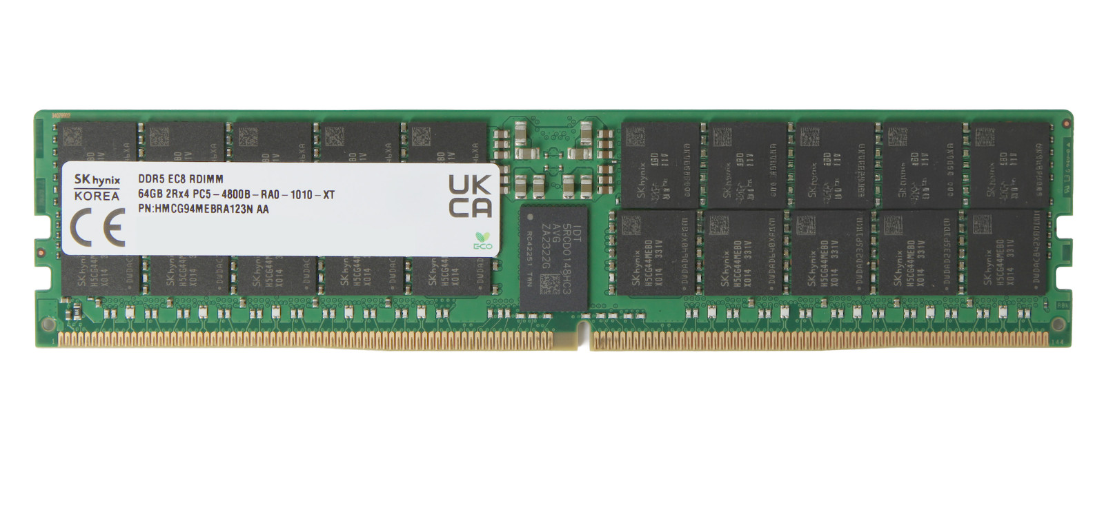 Lot of Memory - 6 SK Hynix 64GB DDR5-4800 PC5-38400 ECC RDIMM HMCG94MEBRA123N AA Lot of Memory - 6 SK Hynix 64GB DDR5-4800 PC5-38400 ECC RDIMM HMCG94MEBRA123N AA