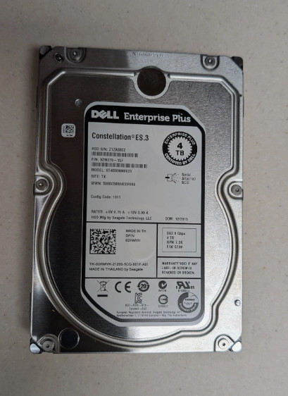 4TB Seagate Constellation ES.3 Desktop 3.5 HDD Hard Drive ST4000NM0023 SAS 6G