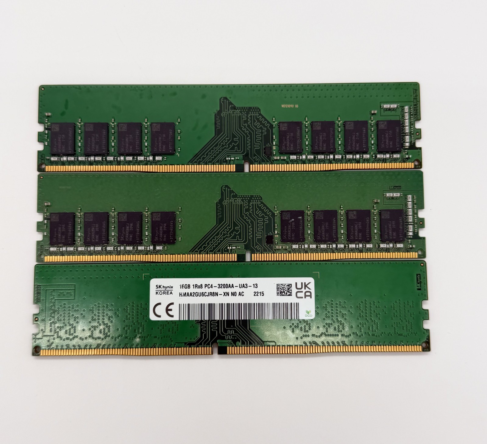 16GB SK HYNIX HMAA2GU6CJR8N-XN PC4-3200AA-UA3-13 DIMM DESKTOP TESTED LOT OF 3
