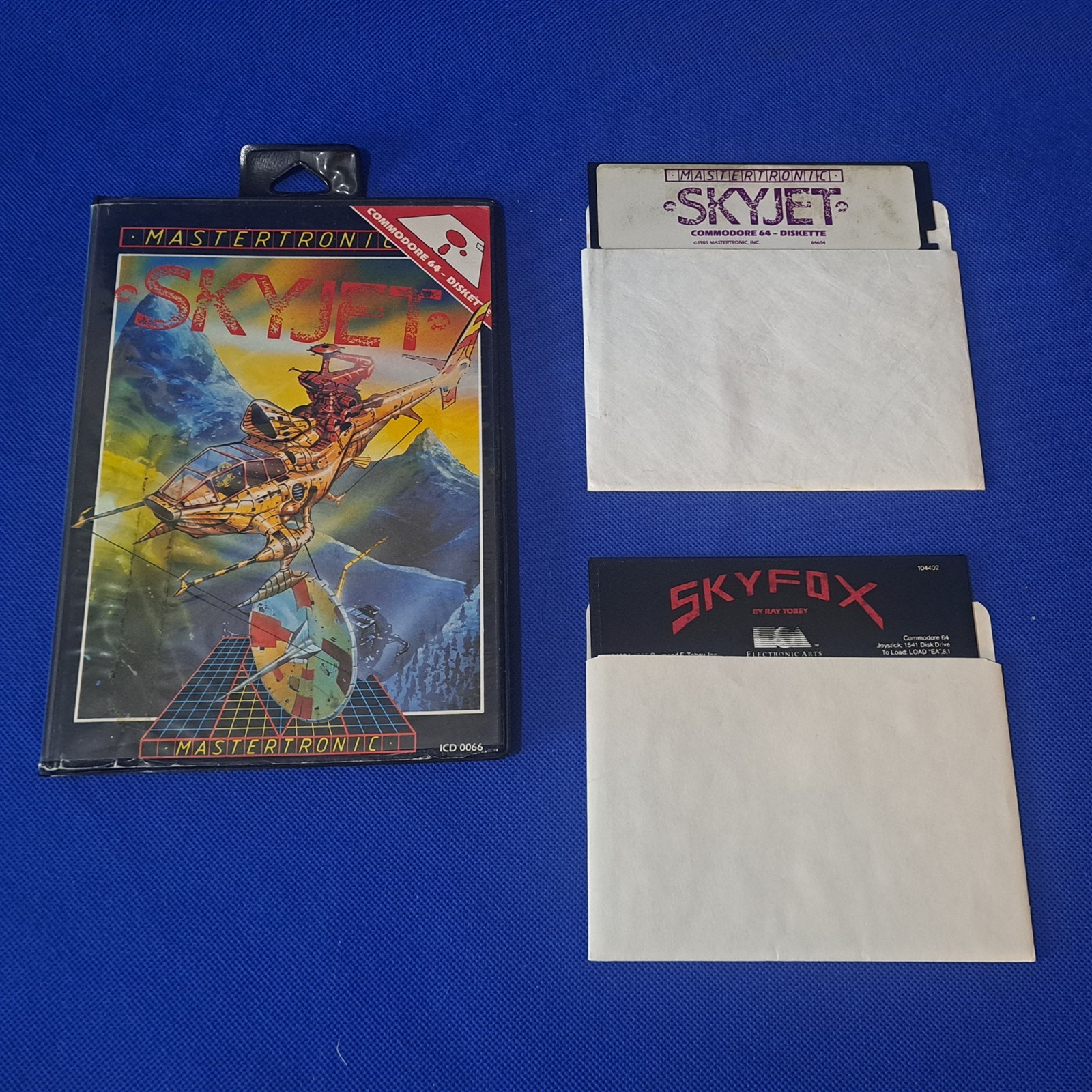 Skyjet & Skyfox Commodore 64 / 128 Mastertronic Floppy Disks Skyjet & Skyfox Commodore 64 / 128 Mastertronic Floppy Disks