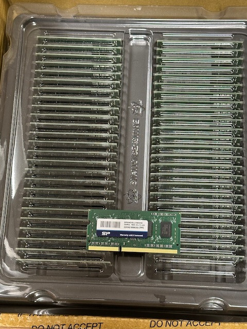 qty 50 Memory Module DDR3 SODIMM 4GB Module 1.6Ghz Silicon Power SDRAM qty 50 Memory Module DDR3 SODIMM 4GB Module 1.6Ghz Silicon Power SDRAM
