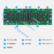 8-core 10-core GPU baseboard 8654 to PCIE 5.0x16 GPU expansion baseboard picture