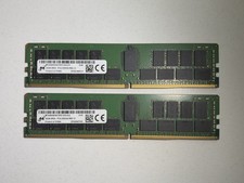 x2 Micron 32GB 2RX4 PC4-3200AA-RB2-12 Registered RAM Memory MTA36ASF4G72PZ-3G2J3 picture