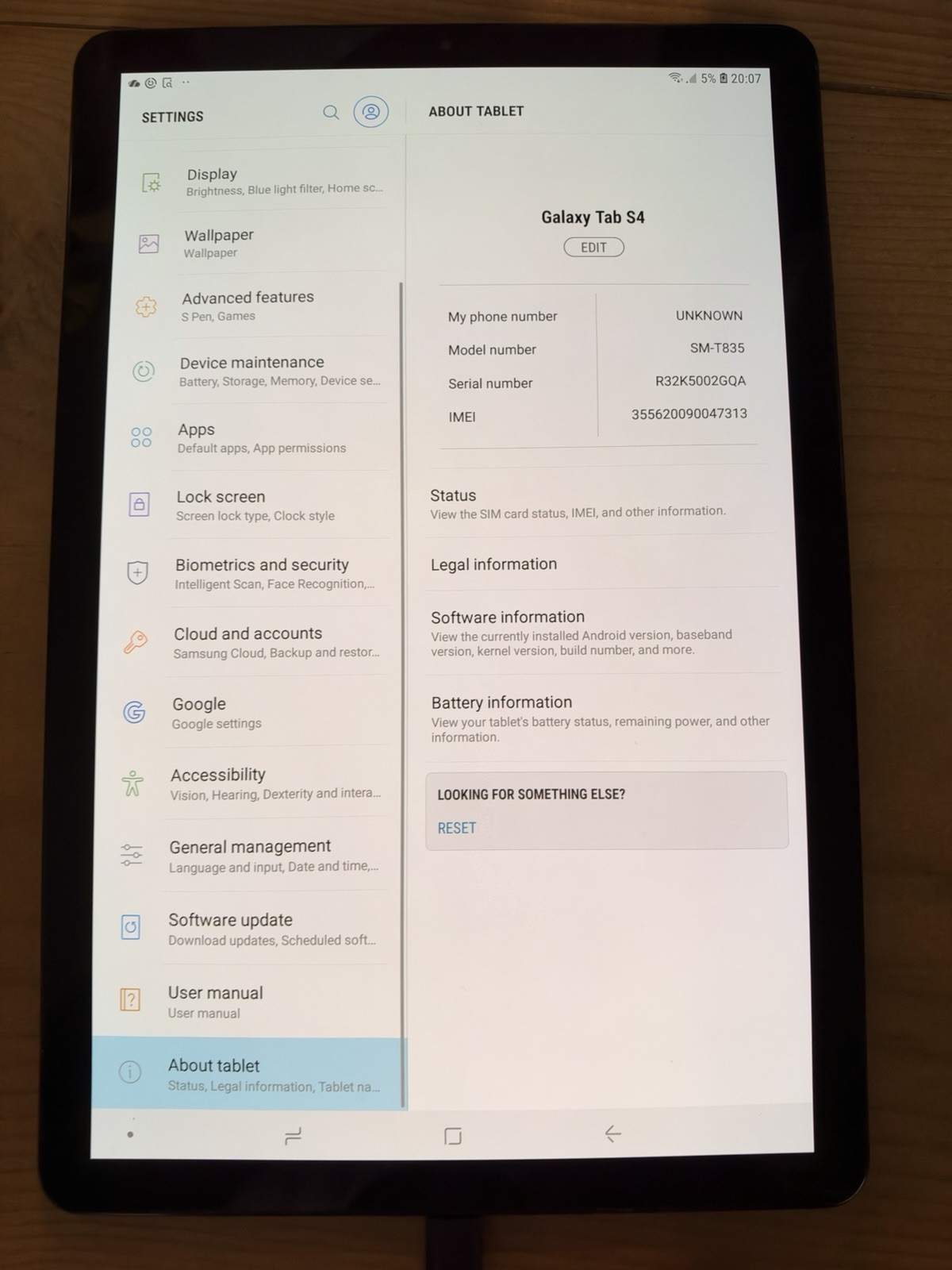 Samsung Galaxy Tab S4 10.5 Black 64GB - Unlocked Excellent SM-T835