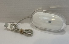 Vintage Apple Mouse USB M5769 Clear White Optical Wired iMac G3 G4 (Tested) picture
