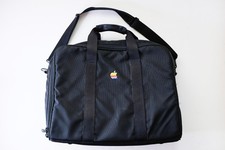Rainbow Apple Logo Travel Bag Computer Carrying Case Black Vintage picture