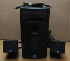 Yamaha Powered Multimedia Speakers PC Desktop YST-MS25 Black Vintage picture