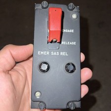Vintage Military Aircraft EMER SAS REL Switch Panel Guarded Engage Release Cockp picture