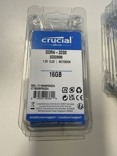 Crucial 16GB DDR4-3200 SO-DIMM 260-Pin Laptop Memory Model: CT16G4SFRA32A.FF1 picture
