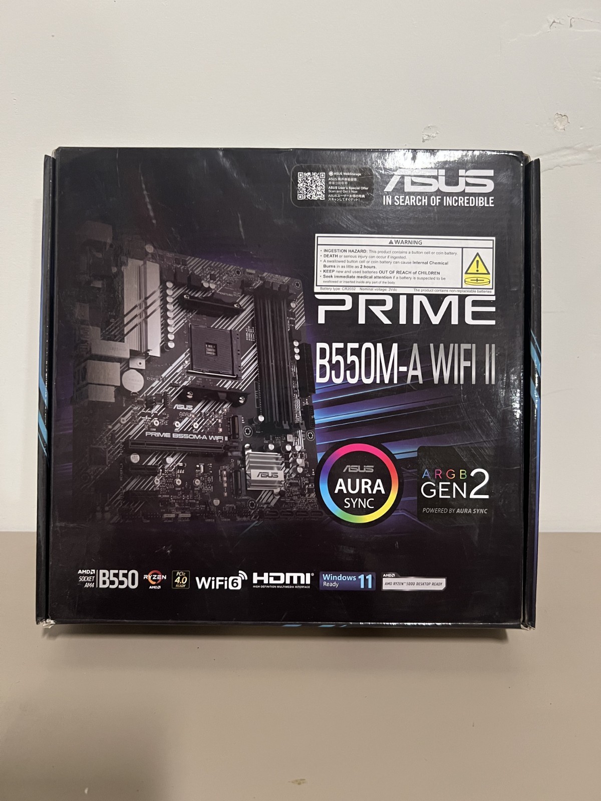 New Asus Prime B550M-A WiFi II Motherboard