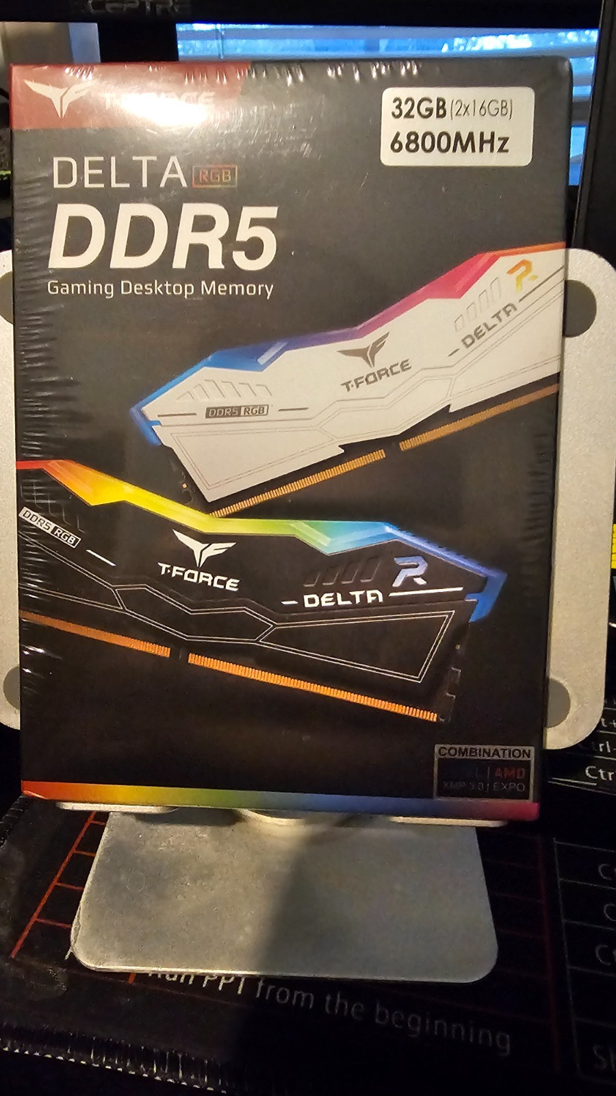 T-Force DELTA RGB 32GB (2x16GB) DDR5 6800MHz DIMM Desktop Memory