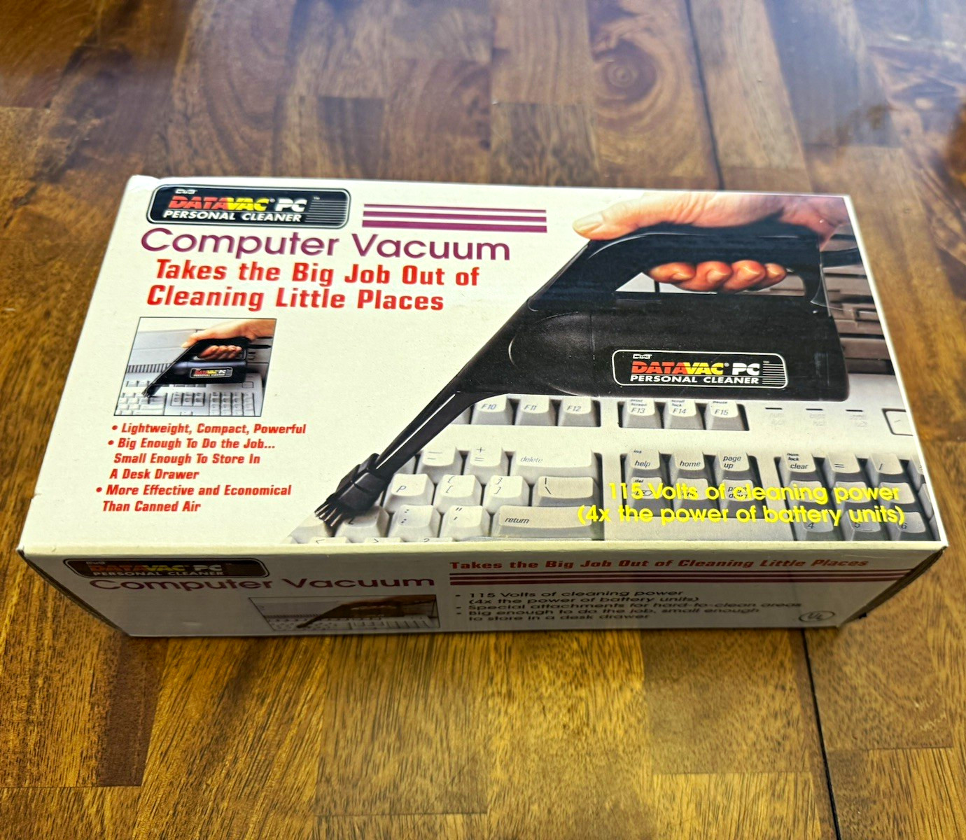 Datavac PC Computer Vacuum for Keyboard Cleaning w/ Nozzle & Brushes