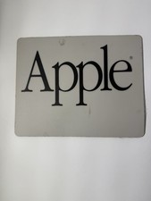 Vintage Apple Computer Mouse Pad Gray Black Spell Out Garamond Logo Retro Mac picture