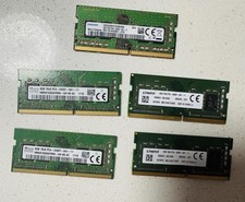 Lot 5 8gb DDR4 Samsung, Kingston, Sk Hynix Sodimm picture