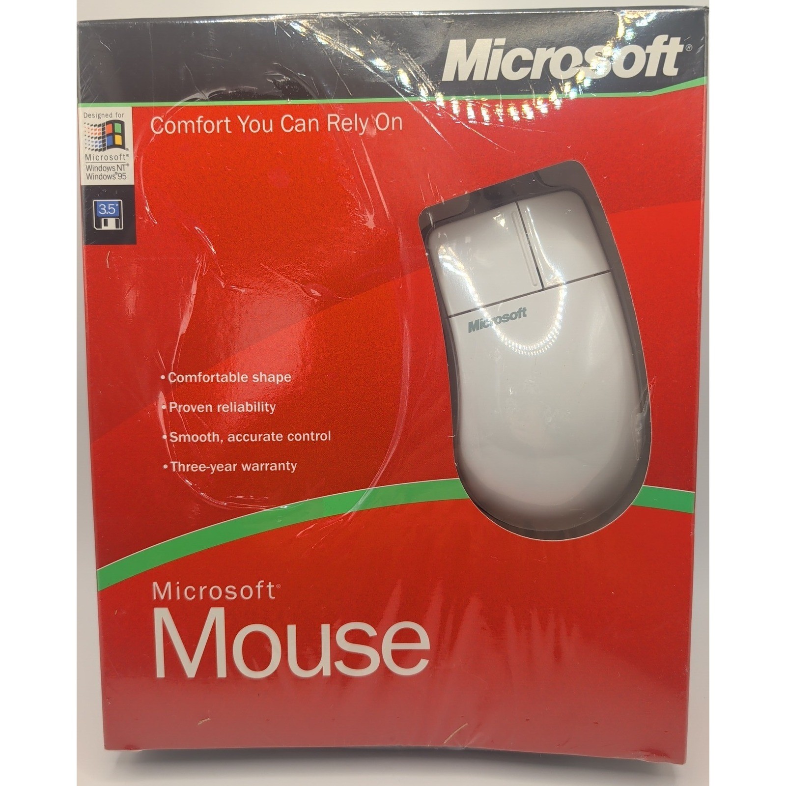Microsoft Mouse White Vintage PS/2 Serial Wired 2.0 365-00084 Microsoft Mouse White Vintage PS/2 Serial Wired 2.0 365-00084