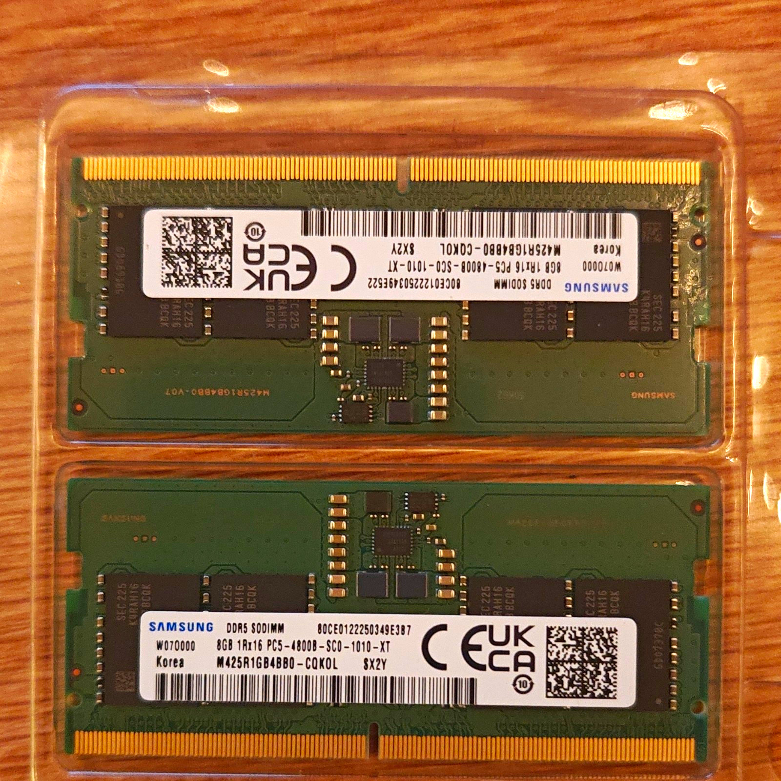 16GB RAM) 2X Samsung 8GB DDR5 SO-DIMM PC5-4800B 262-Pin Non-ECC RAM M425R1GB4BB0 16GB RAM) 2X Samsung 8GB DDR5 SO-DIMM PC5-4800B 262-Pin Non-ECC RAM M425R1GB4BB0