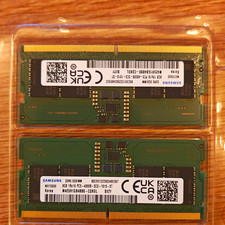 16GB RAM) 2X Samsung 8GB DDR5 SO-DIMM PC5-4800B 262-Pin Non-ECC RAM M425R1GB4BB0 picture