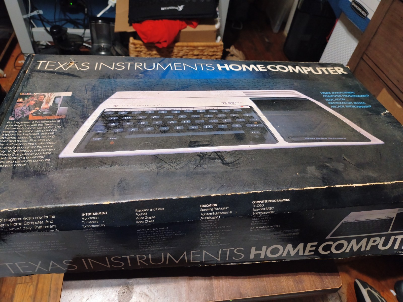 Vintage Texas Instruments TI 99/4A Home Computer System In Box Vintage Texas Instruments TI 99/4A Home Computer System In Box