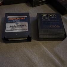Atari 400/800 Game Cartridge Lot 2: Choplifter & Dig Dug RX8026 picture