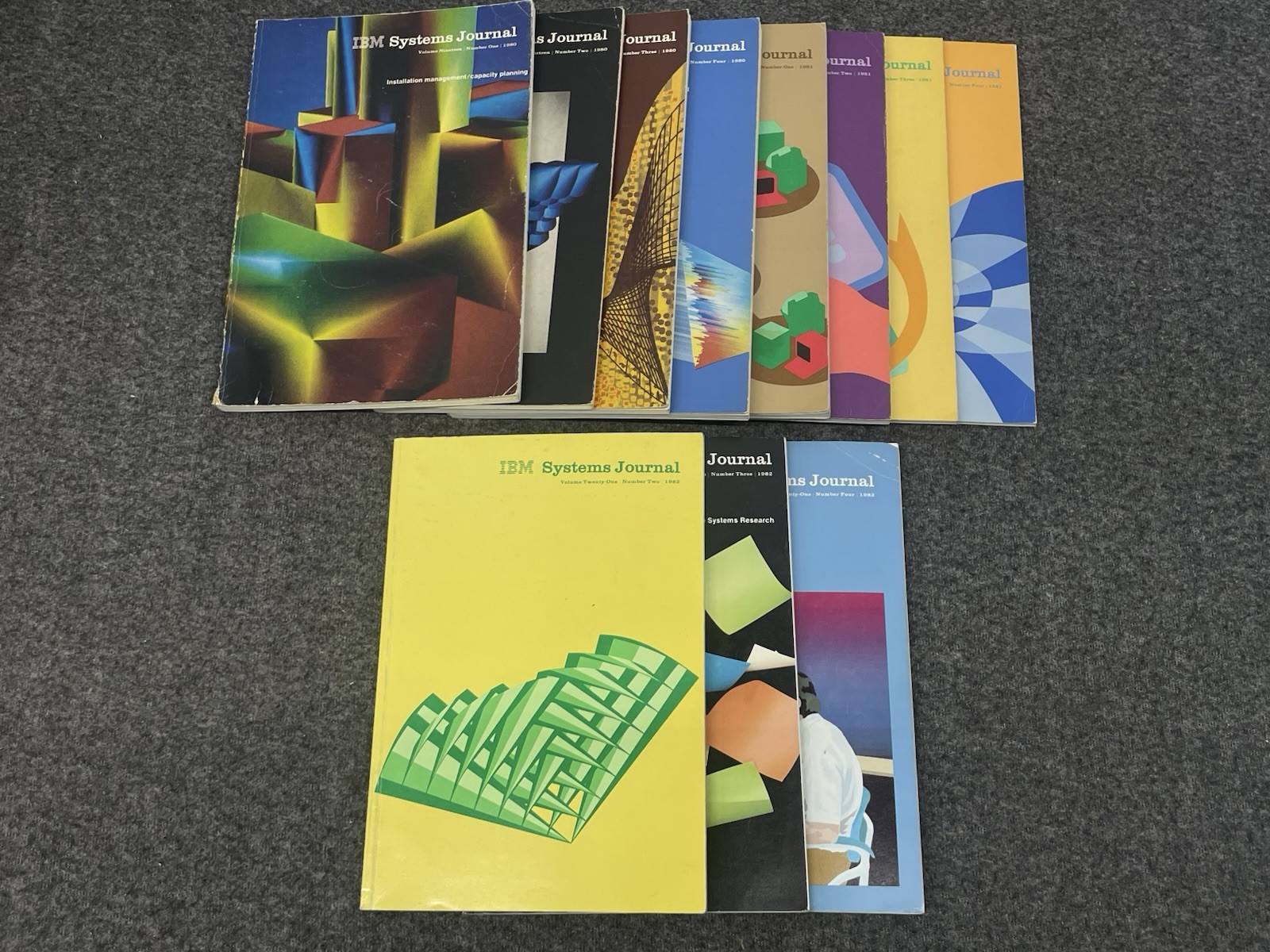 Lot of 11 IBM Systems Journal Volume 19, 20 21 Books Vintage 1980-1982