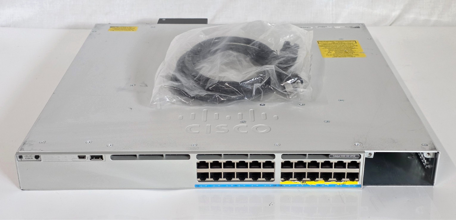 AS-IS Cisco Catalyst C9300-24UX-A 24 Port 10G/mGig Copper UPOE SN FJC2318S0B4