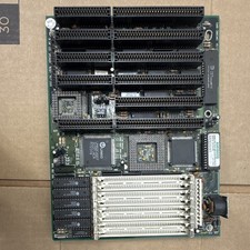 Vintage UMC GMB-386UMC V0.1 386DX ISA Motherboard w/ AMIBIOS AA2828485 picture
