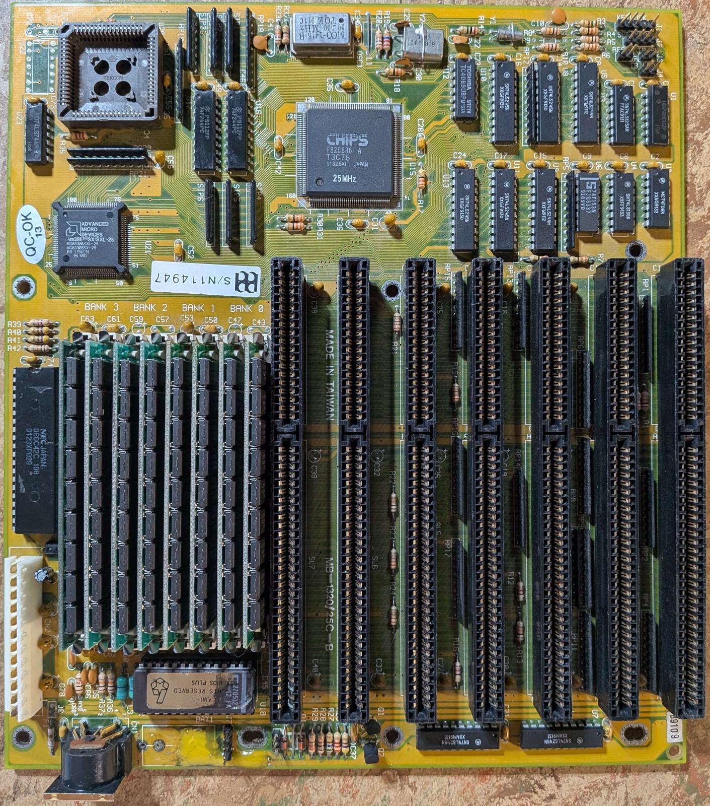 Biostar 386SX/25 Motherboard w/8 MB RAM (MB-1320/25C) Vintage Rare Ready to Game Biostar 386SX/25 Motherboard w/8 MB RAM (MB-1320/25C) Vintage Rare Ready to Game
