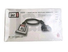 SEALED Iomega PCMCIA to Fast SCSI II Adapter Jaz Card & Cable | VINTAGE NEW picture