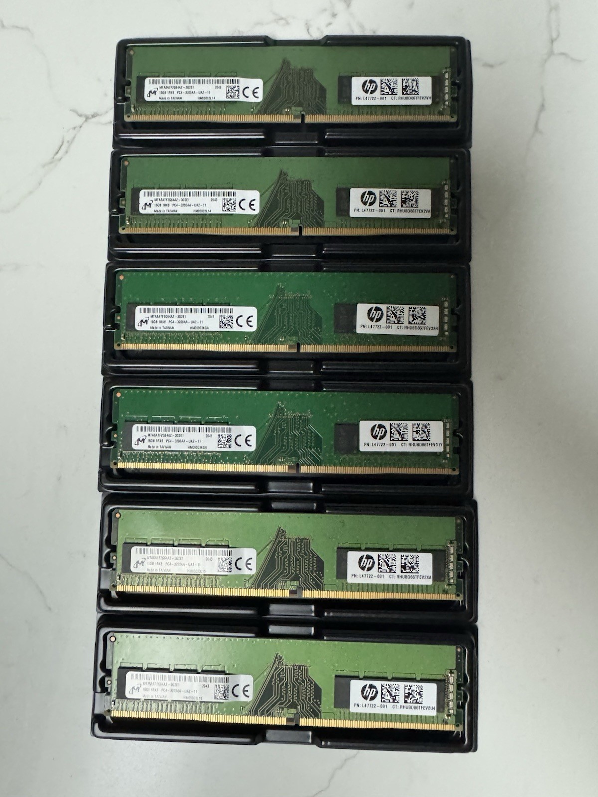Micron 96GB (6x16GB) DDR4-3200 PC4-3200AA 288-Pin L47722-001