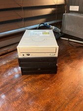 Lot of 3 Vintage IDE PATA Optical Drives CD-ROM CD-RW DVD-RW Windows 98 XP Untes picture