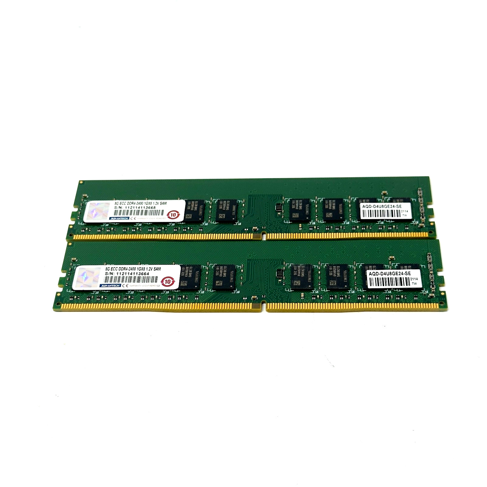 Advantech/Samsung 16GB 2x8GB DDR4-2400 ECC UDIMM RAM AQD-D4U8GE24-SE DDR4 EUDIMM Advantech/Samsung 16GB 2x8GB DDR4-2400 ECC UDIMM RAM AQD-D4U8GE24-SE DDR4 EUDIMM