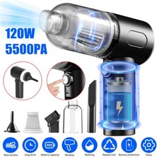 Portable Cordless Car Vacuum Cleaner & Air Duster, Power Suction 2 in 1 Handheld picture