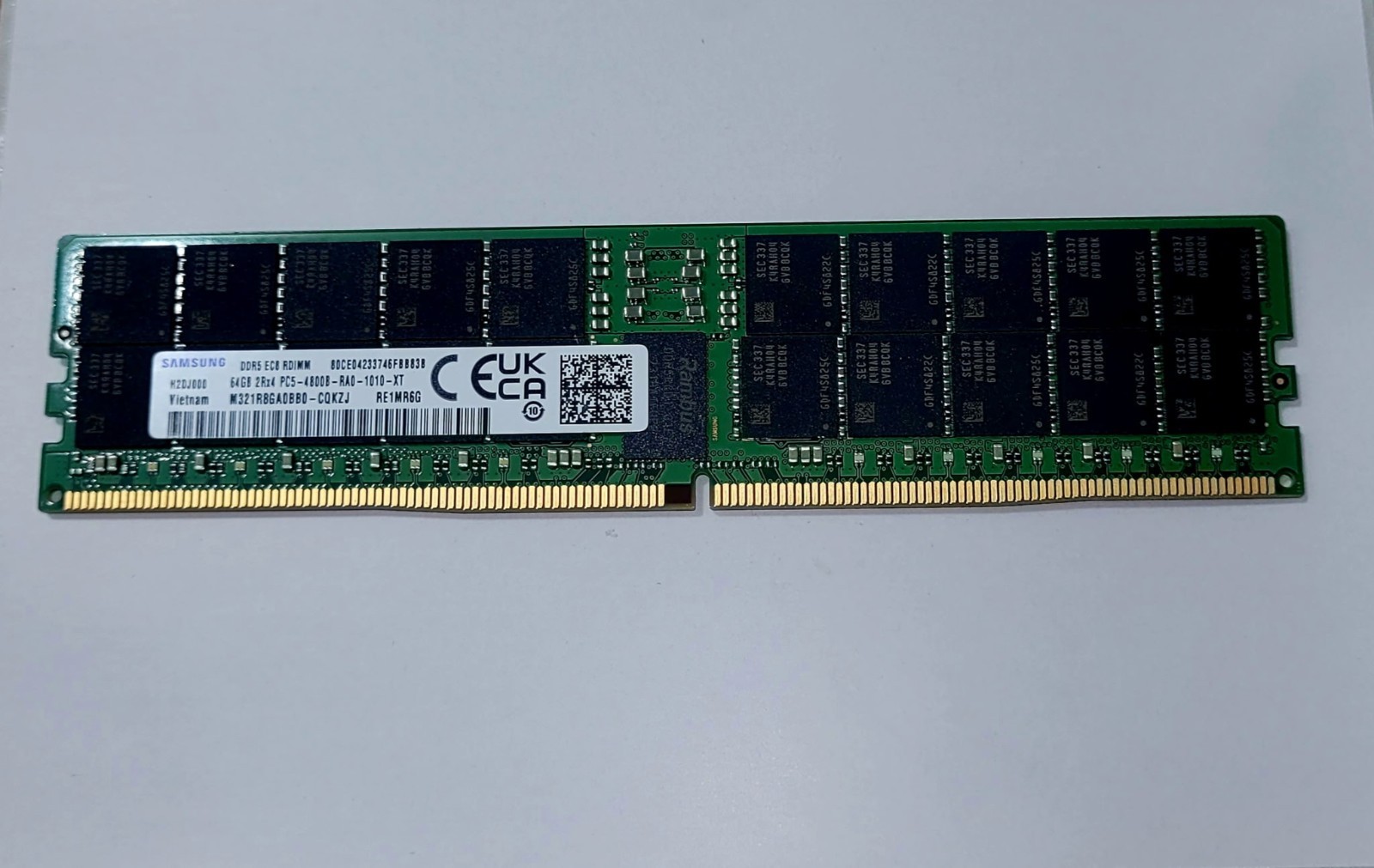 SAMSUNG 64GB 2RX4 PC5-4800B DDR5 SERVER MEMORY M321R8GA0BB0-CQK 
