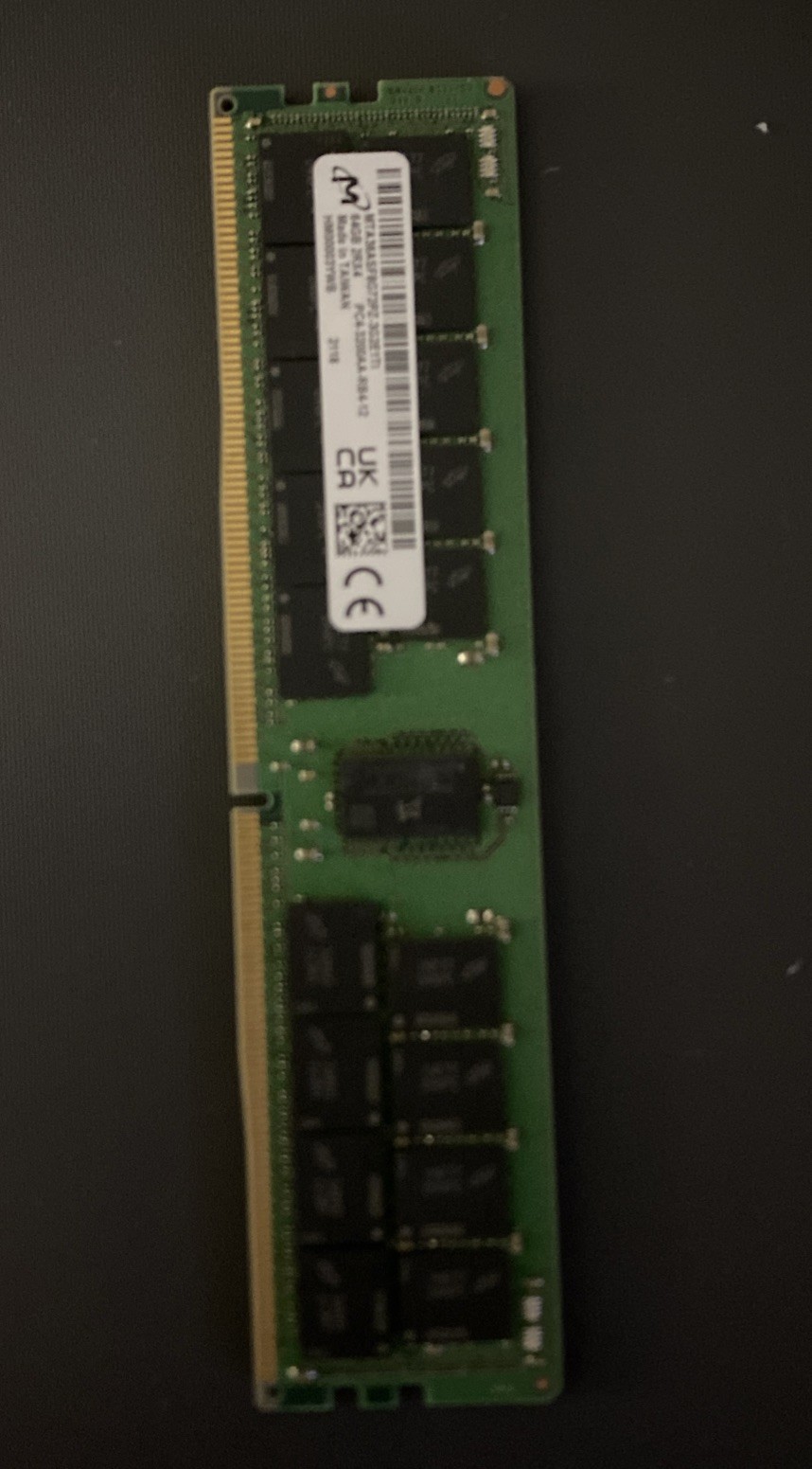 MICRON MTA36ASF8G72PZ-3G2E1TI 64GB DDR4 PC4-3200AA RDIMM ECC