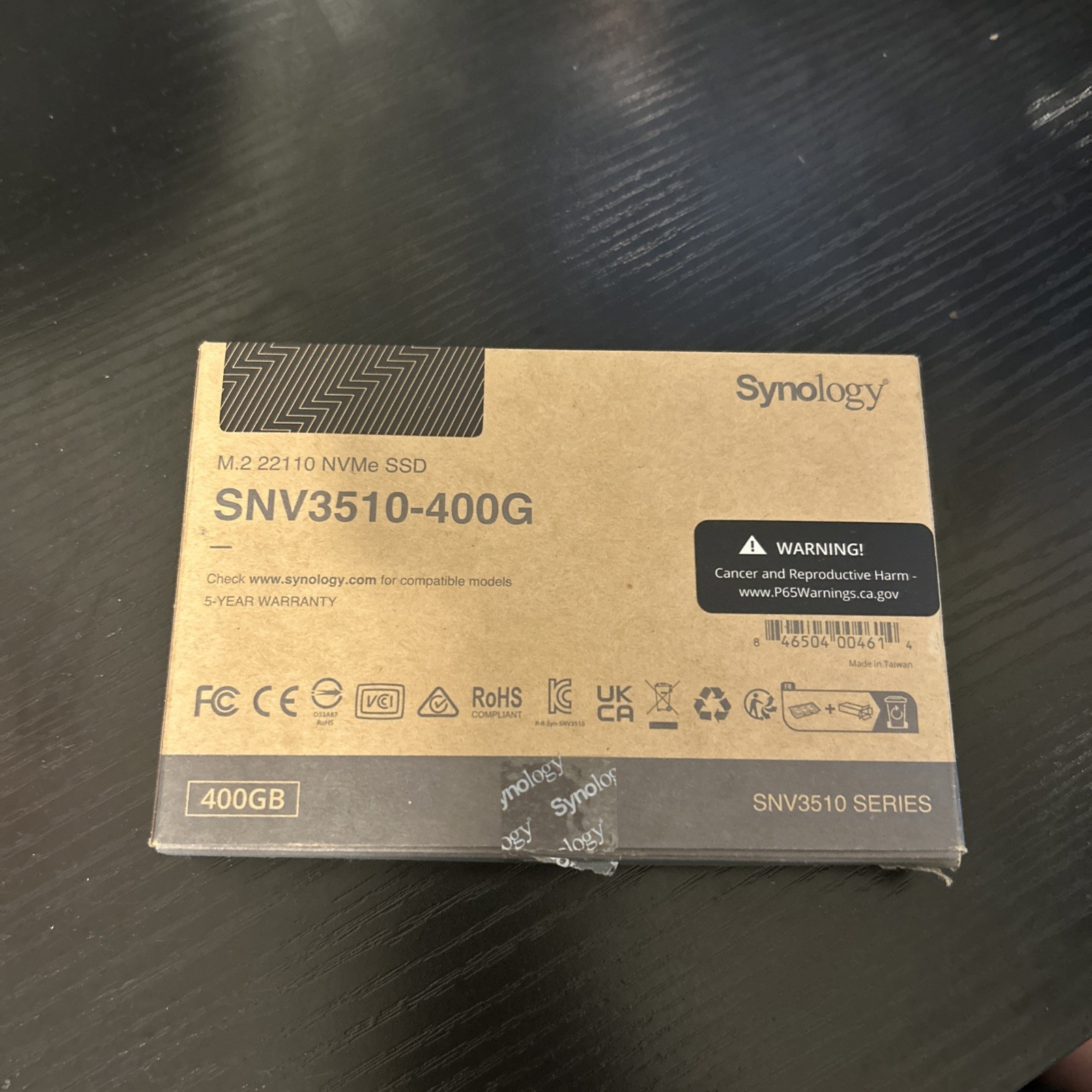 Synology SNV3410-400G 400GB SSD M.2 2280 PCIe NMVe Internal Solid State Drive