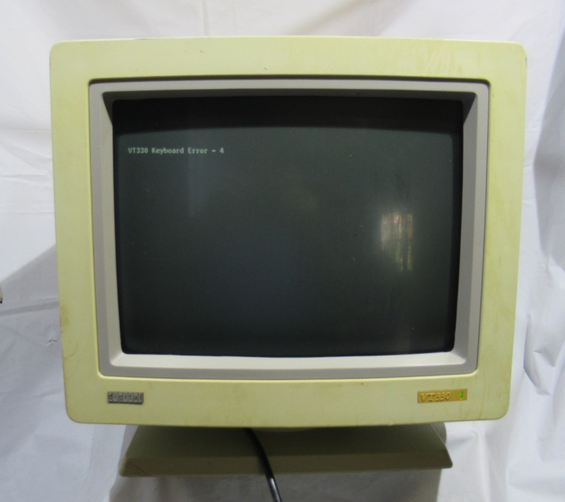 DEC Digital VT330 Vintage Computer Terminal - Powers On - No Keyboard DEC Digital VT330 Vintage Computer Terminal - Powers On - No Keyboard