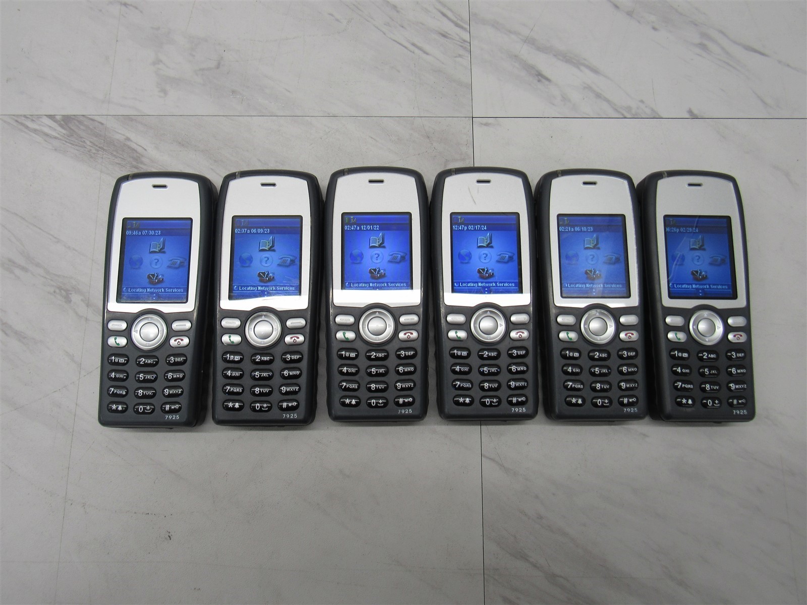 6 LOT - Cisco 7925G Wireless IP Phone Wi-Fi VOIP CP-7925G-A-K9 with Battery 