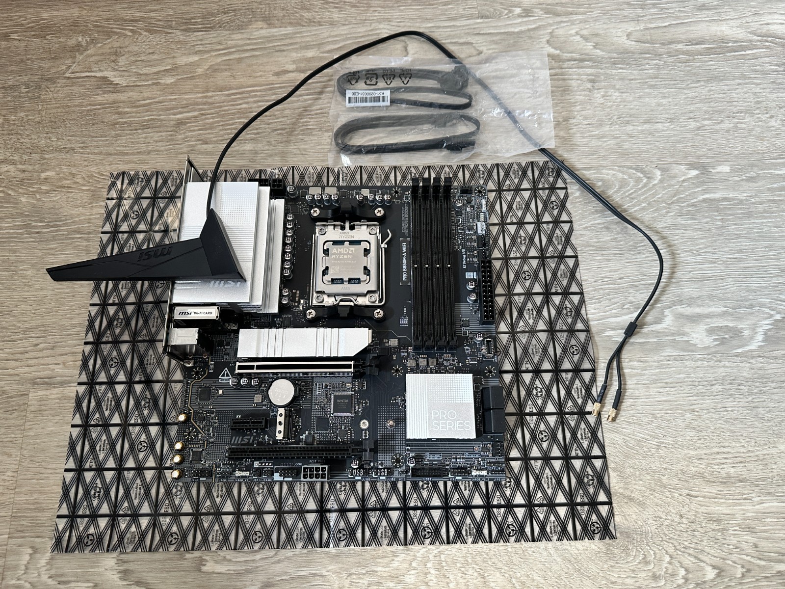 MSI PRO B850M-A WiFi Motherboard with AMD Ryzen 9 9950X3D 16-Core CPU 4.3 GHz MSI PRO B850M-A WiFi Motherboard with AMD Ryzen 9 9950X3D 16-Core CPU 4.3 GHz