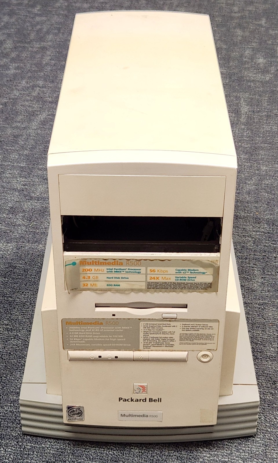 Vintage Rare Packard Bell R500 A950-TWR with Microsoft Windows 95 Microsoft Plus Vintage Rare Packard Bell R500 A950-TWR with Microsoft Windows 95 Microsoft Plus
