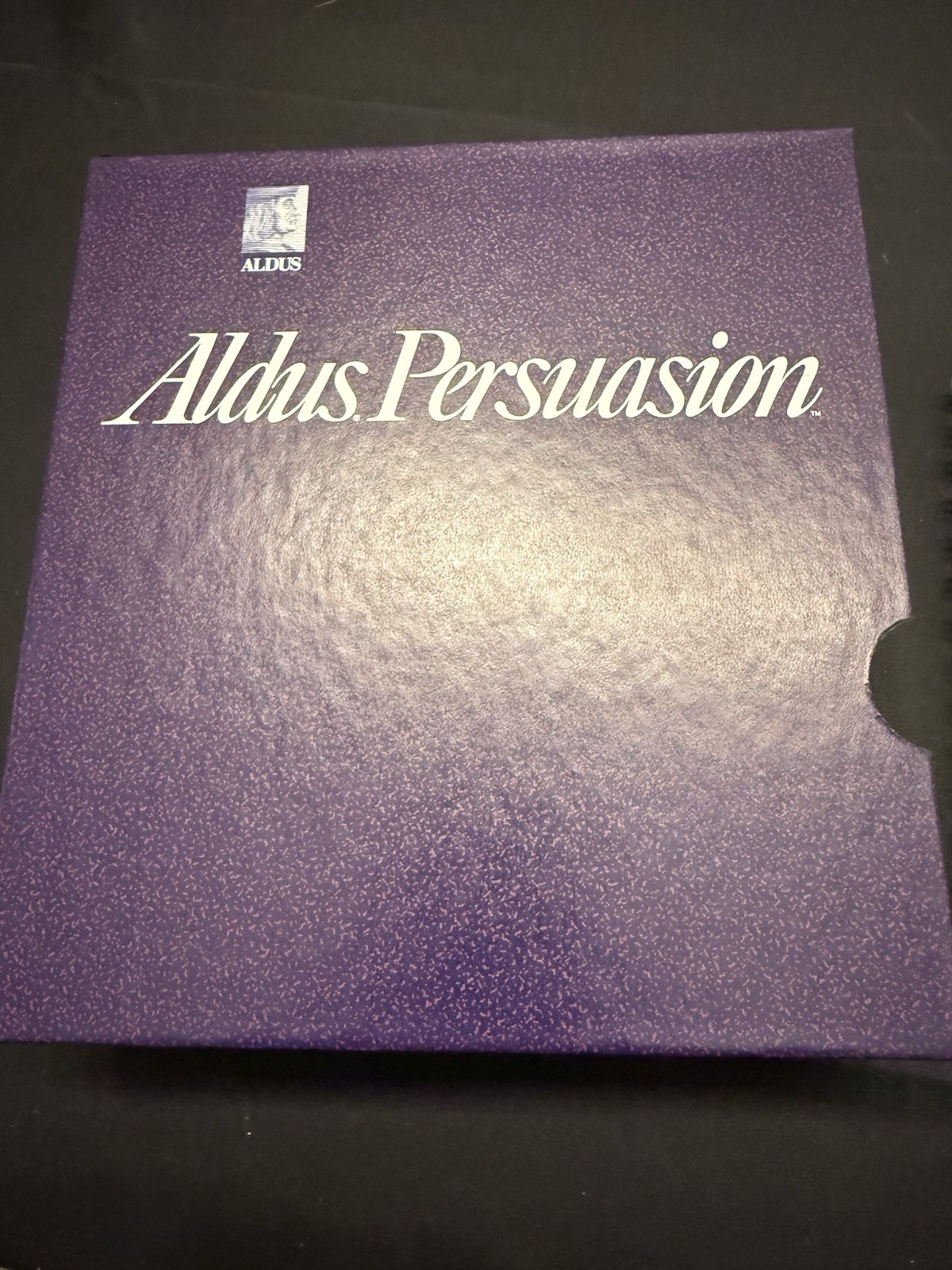 Vintage Aldus Persuasion 1.0 Apple Macintosh Software Big Box Disks Manuals Vintage Aldus Persuasion 1.0 Apple Macintosh Software Big Box Disks Manuals