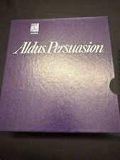 Vintage Aldus Persuasion 1.0 Apple Macintosh Software Big Box Disks Manuals picture