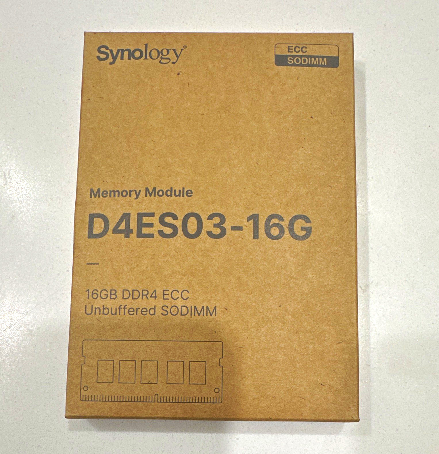 Synology 16GB DDR4-2666 ECC Unbuffered SO-DIMM 260-Pin D4ES03-16G