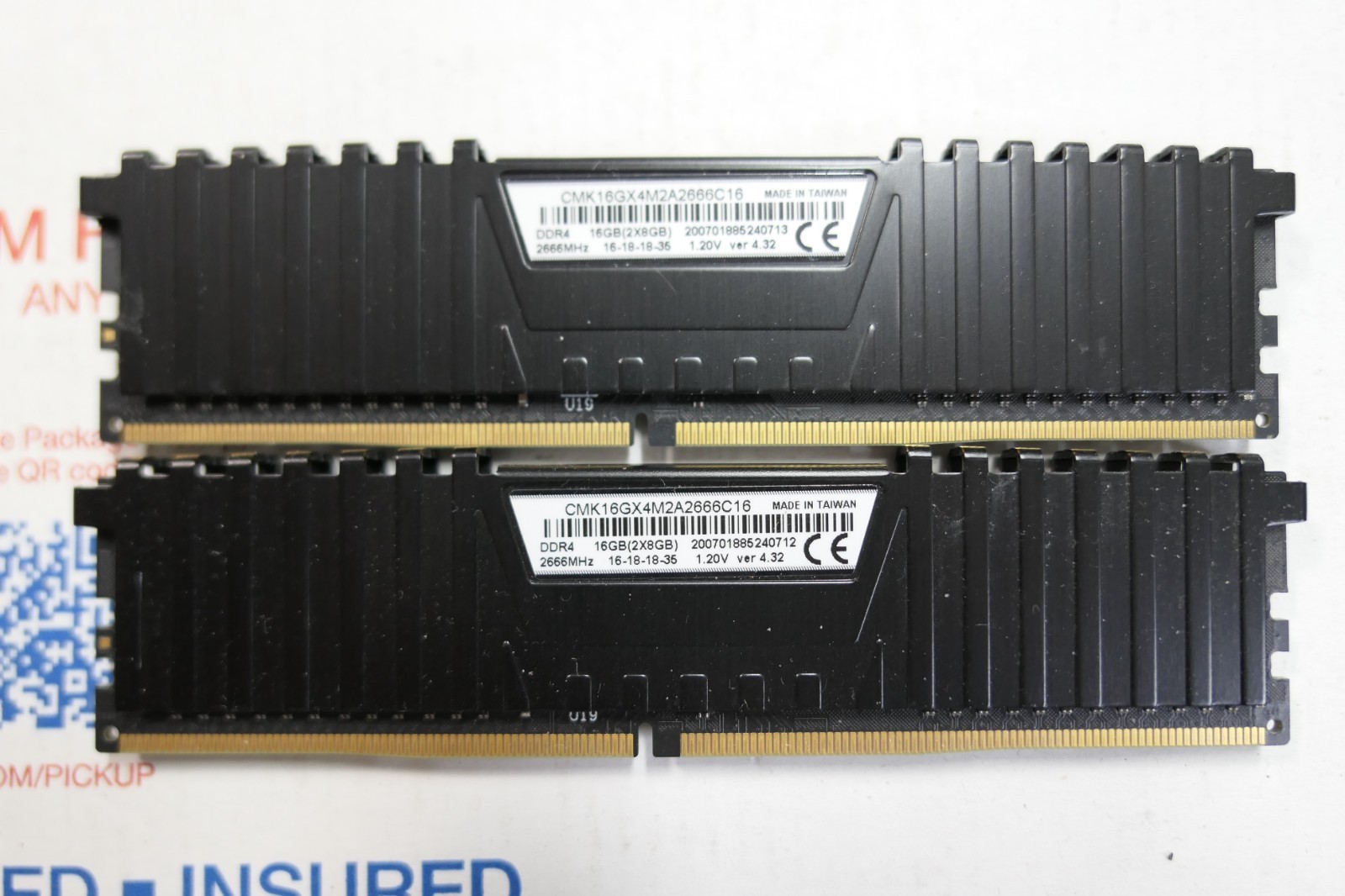 Corsair Vengeance LPX 16GB (2x8GB) DDR4 2666MHz 288-Pin DIMM CMK16GX4M2A2666C16