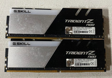 G.SKILL TridentZ Neo 32GB (2x16GB) DDR4-3600 F4-3600C16D-32GTZNC CHECK CONDITION picture