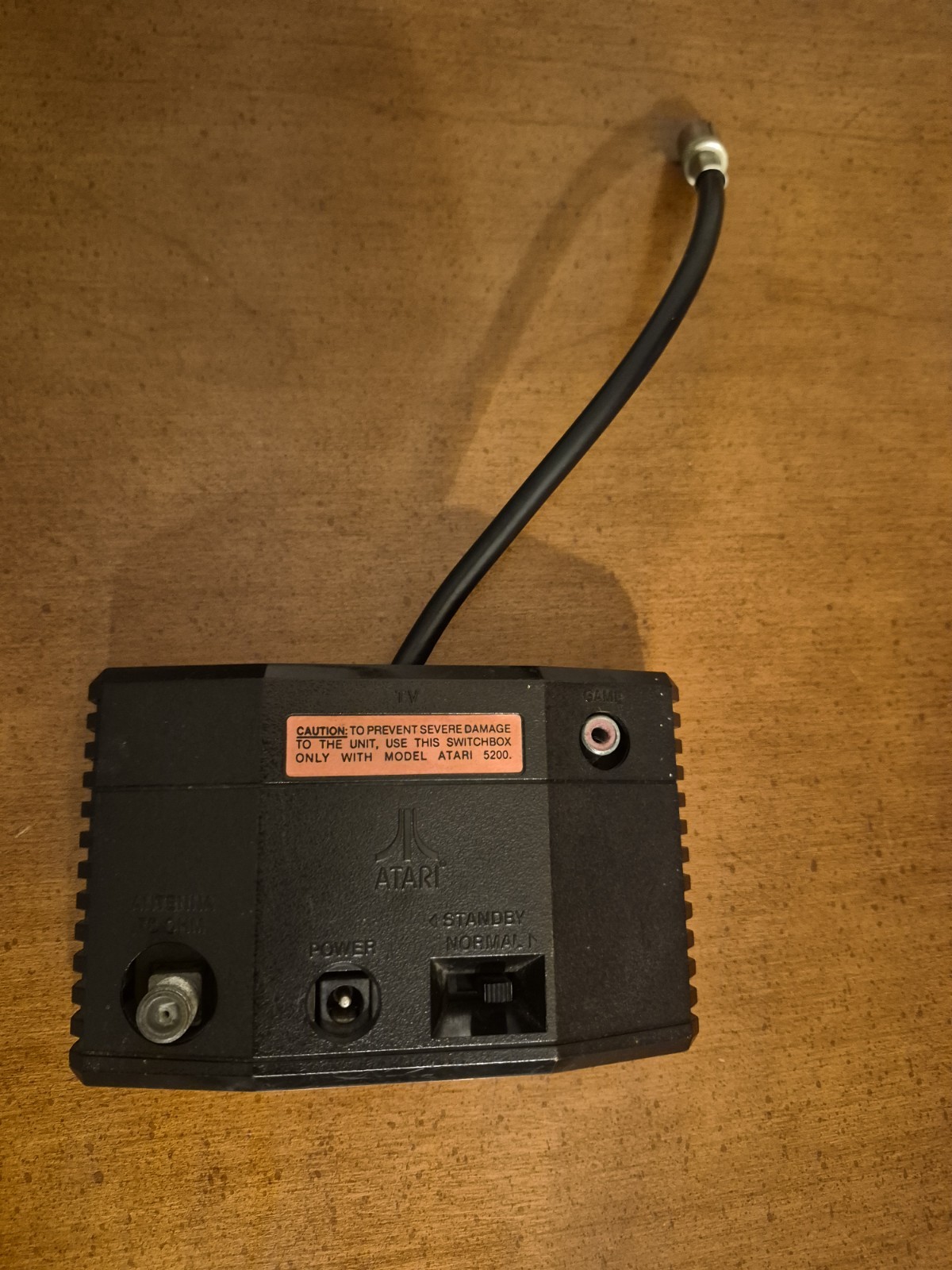 Atari Vintage TV Switchbox RF Adapter for Atari 5200 Console