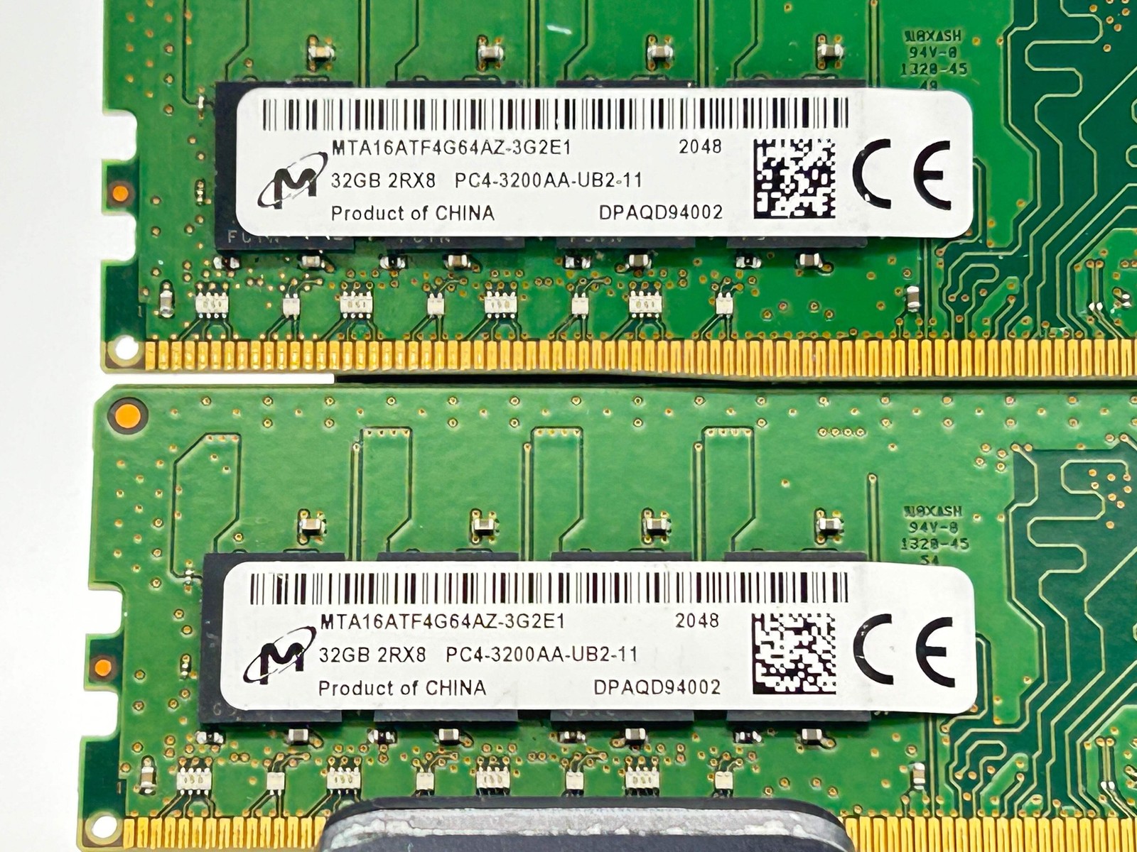 Micron 32GB 2Rx8 PC4-3200AA DDR4 Desktop Memory MTA16ATF4G64AZ-3G2 For Parts Micron 32GB 2Rx8 PC4-3200AA DDR4 Desktop Memory MTA16ATF4G64AZ-3G2 For Parts